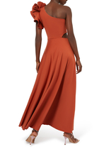Caracciolo One-Shoulder Cut Out Gown
